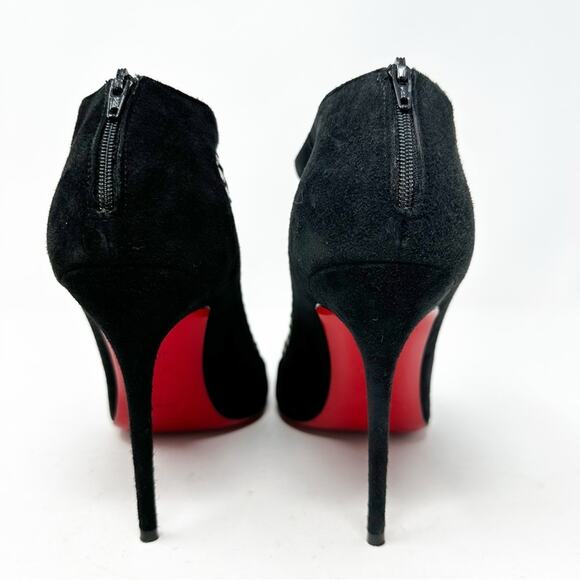 Christian Louboutin Anna May 100 Lace Ankle Boots EU 39.5 - Picture 5 of 10